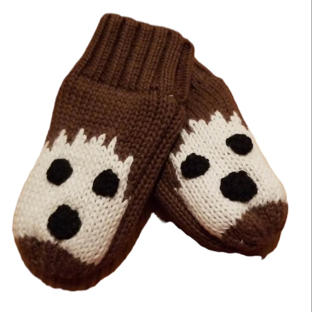 Hanna Andersson Forest Animal Mittens Size XXS